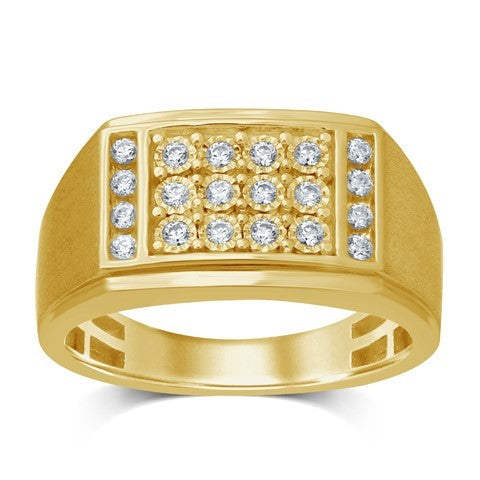 10K 0.43CT D-RING MEN RDS