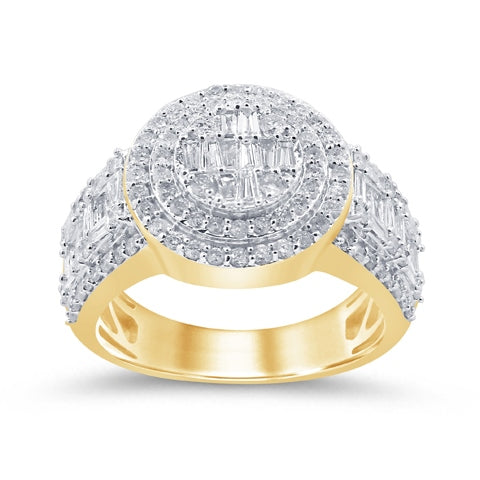 10K 2.03CT D-RING MEN TPR/RDS