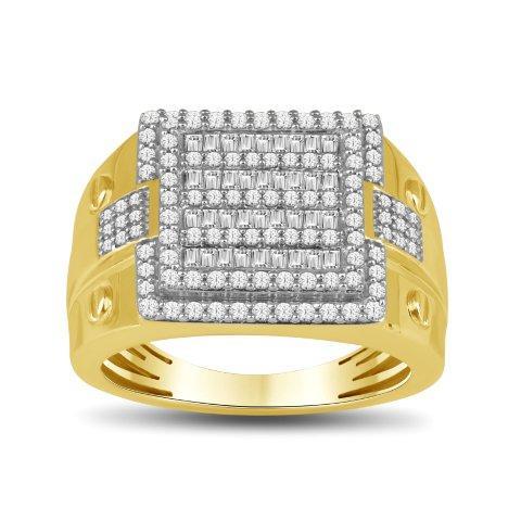 10K 1.00CT D-RING MEN TPR/RDS