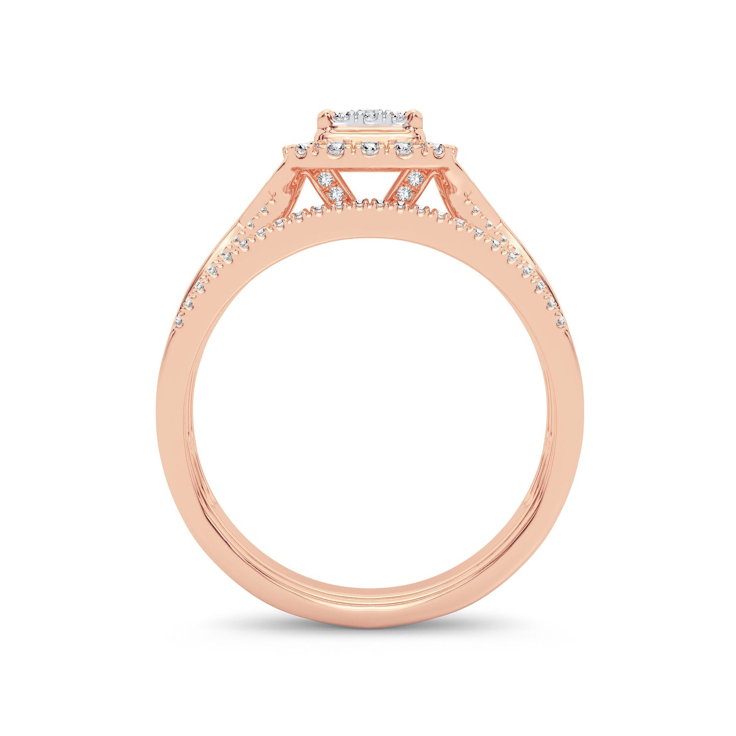14K 0.50ct Diamond Bridal Ring