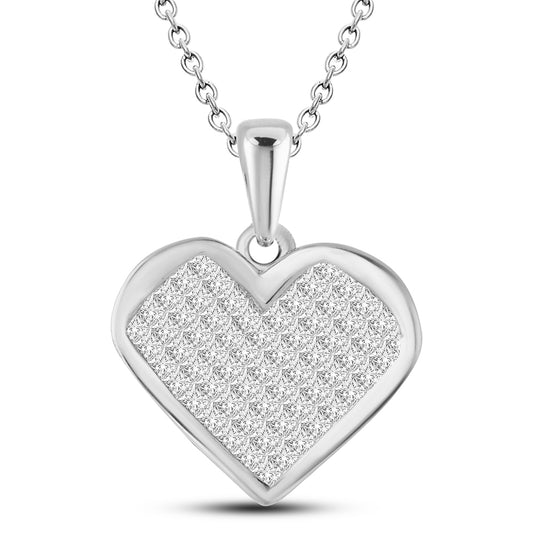 14K  1.00CT  Princes cut Dimaond Pendant