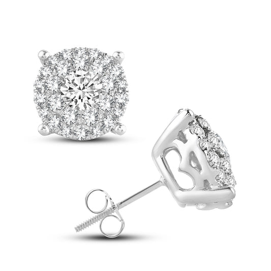 14K  1.54CT  Diamond Earring