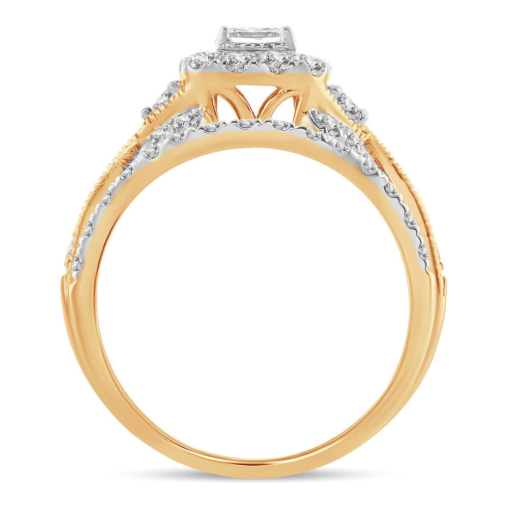 14K 1.00CT Diamond  BRIDAL RING