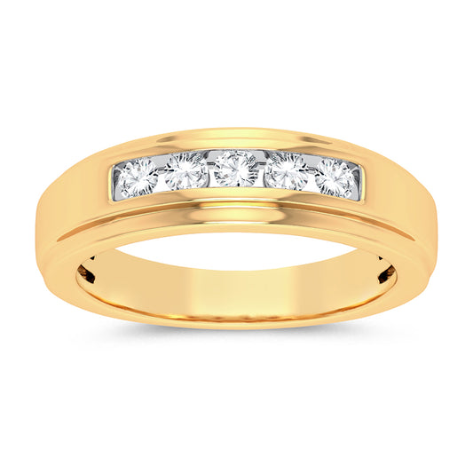 14K 0.50CT DIAMOND MENS RING