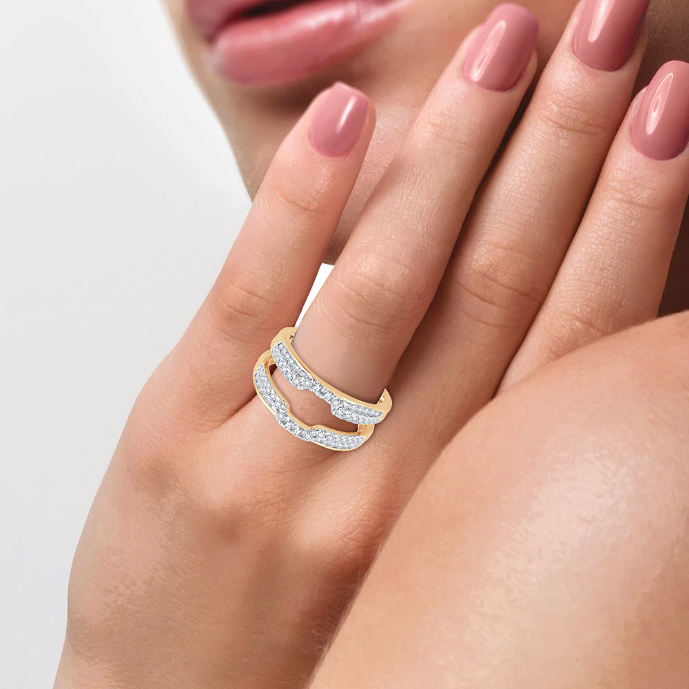 14K  0.50CT  Diamond  RING GUARD