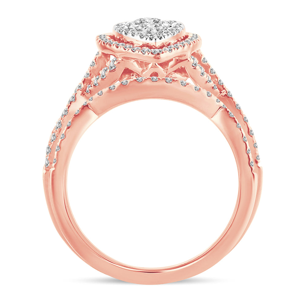 14K  1.00CT  Diamond  BRIDAL  RING