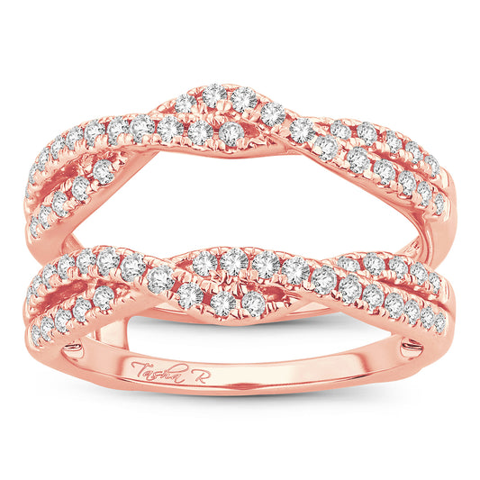 14K 0.50CT Diamond RING GUARD