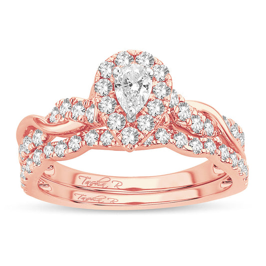 14K 1.00CT Fancy Cut Bridal Ring