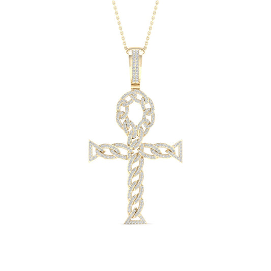 10K 0.70CT Diamond Pendant