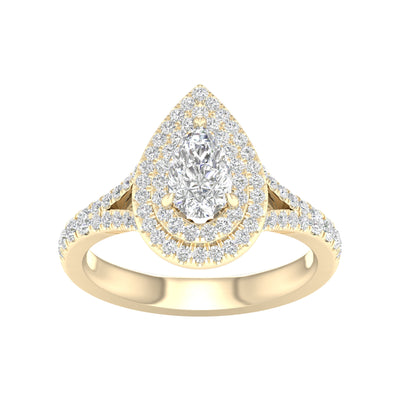 14K 1.25CT Certified Lab Grown Diamond Ring ( IGI Certified )