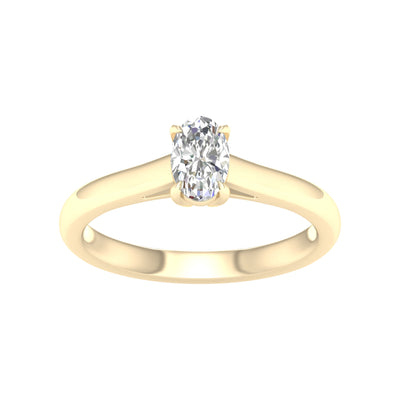 14K 0.50CT Certified Lab Grown Diamond Ring ( IGI Certified )