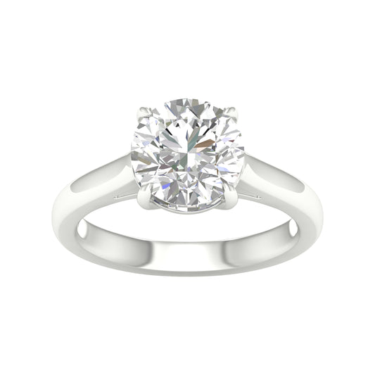 14K 4.00CT Certified Lab Grown Diamond Ring ( IGI Certified )