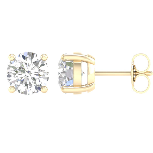 14K 3.00CT Certified Lab Grown Diamond Earrings ( IGI Certified )