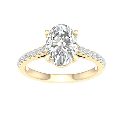 14K 2.25CT Certified Lab Grown Diamond Ring ( IGI Certified )