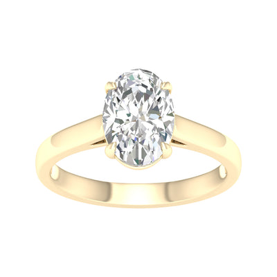 14K 2.00CT Certified Lab Grown Diamond Ring ( IGI Certified )