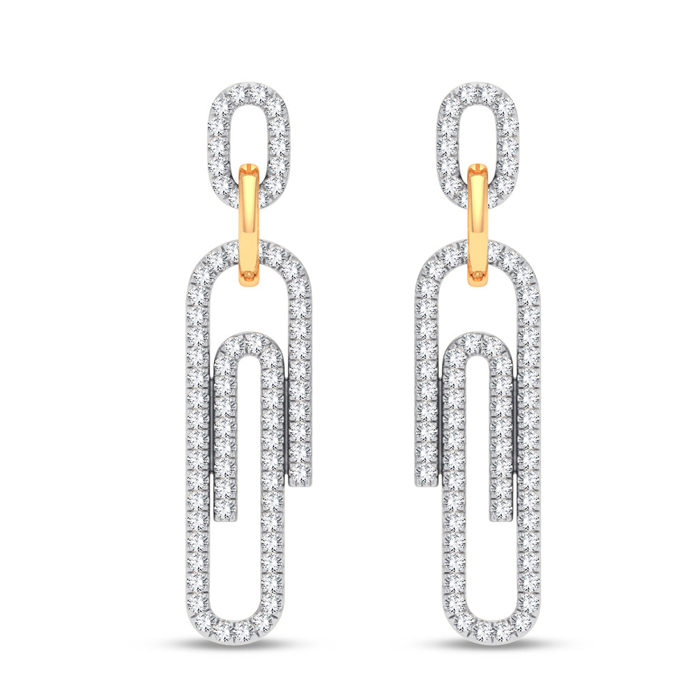 14K 0.33CT DIAMOND EARRING