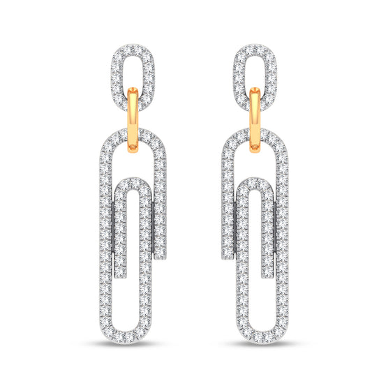 14K 0.33CT DIAMOND EARRING