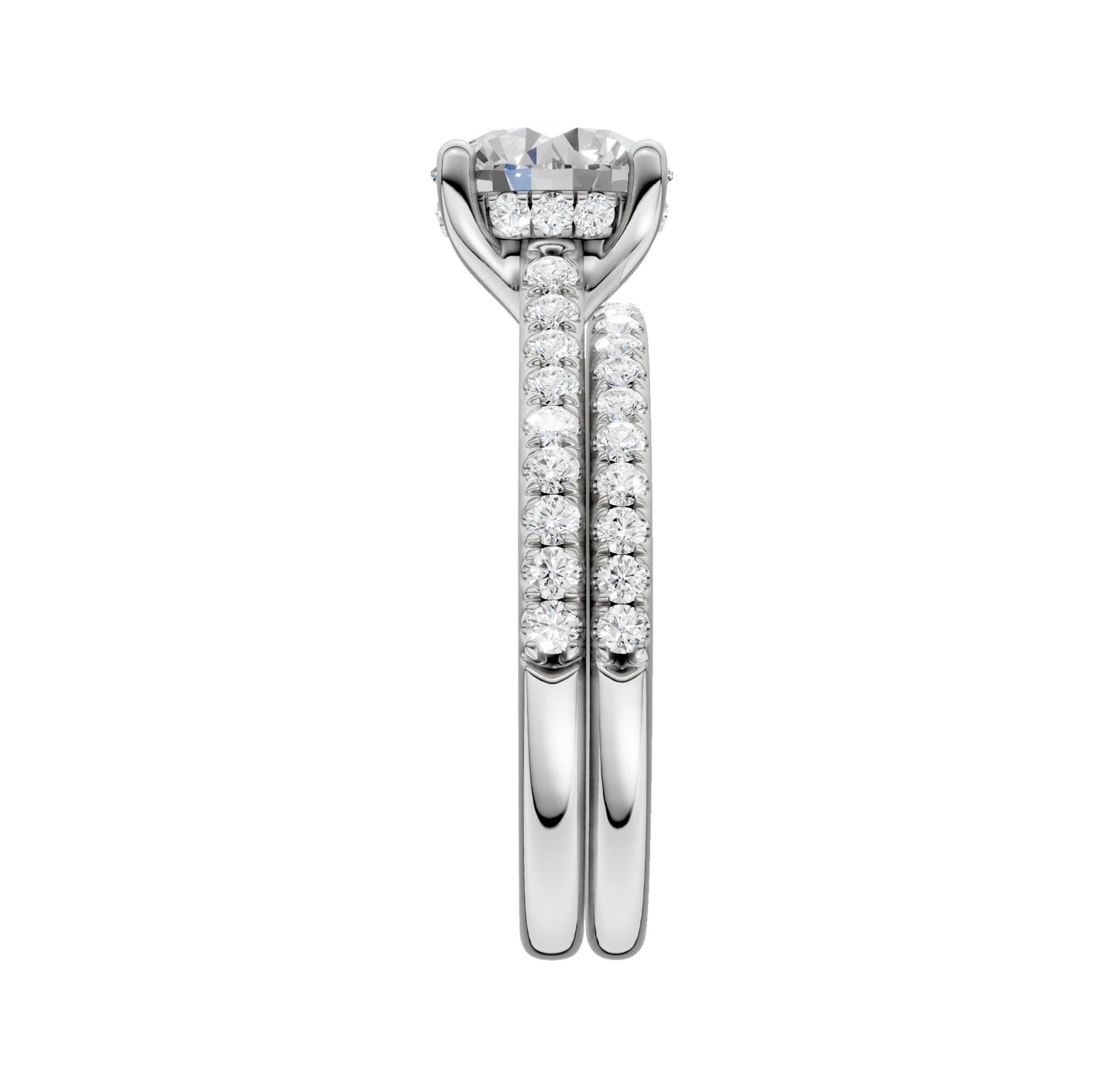 Platinum 2.50CT  Lab Diamond Bridal Ring