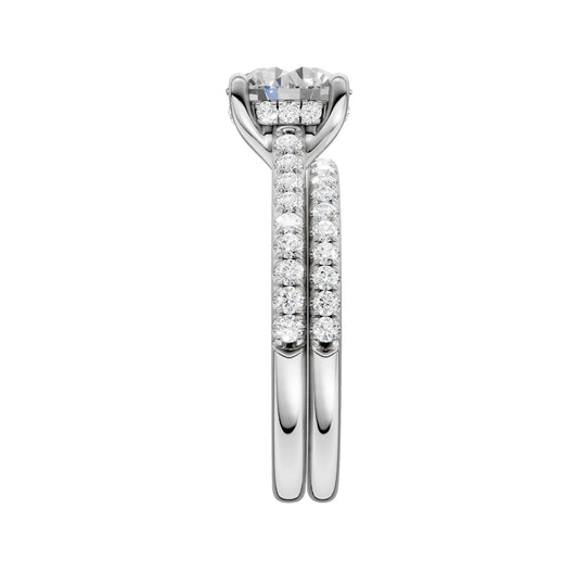 Platinum 2.50CT  Lab Diamond Bridal Ring
