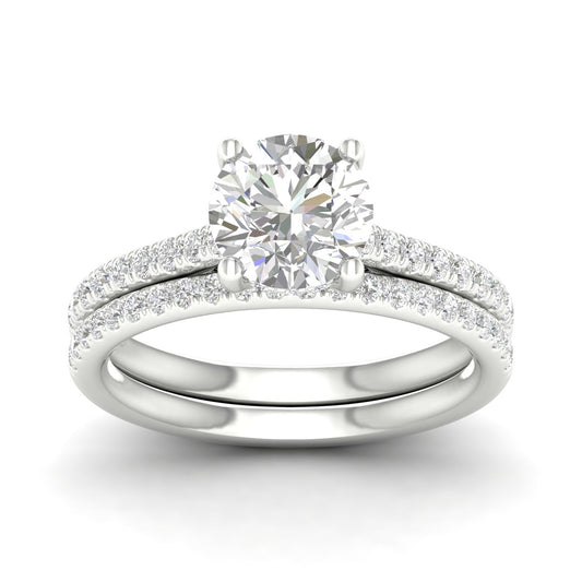 Platinum 2.50CT  Lab Diamond Bridal Ring