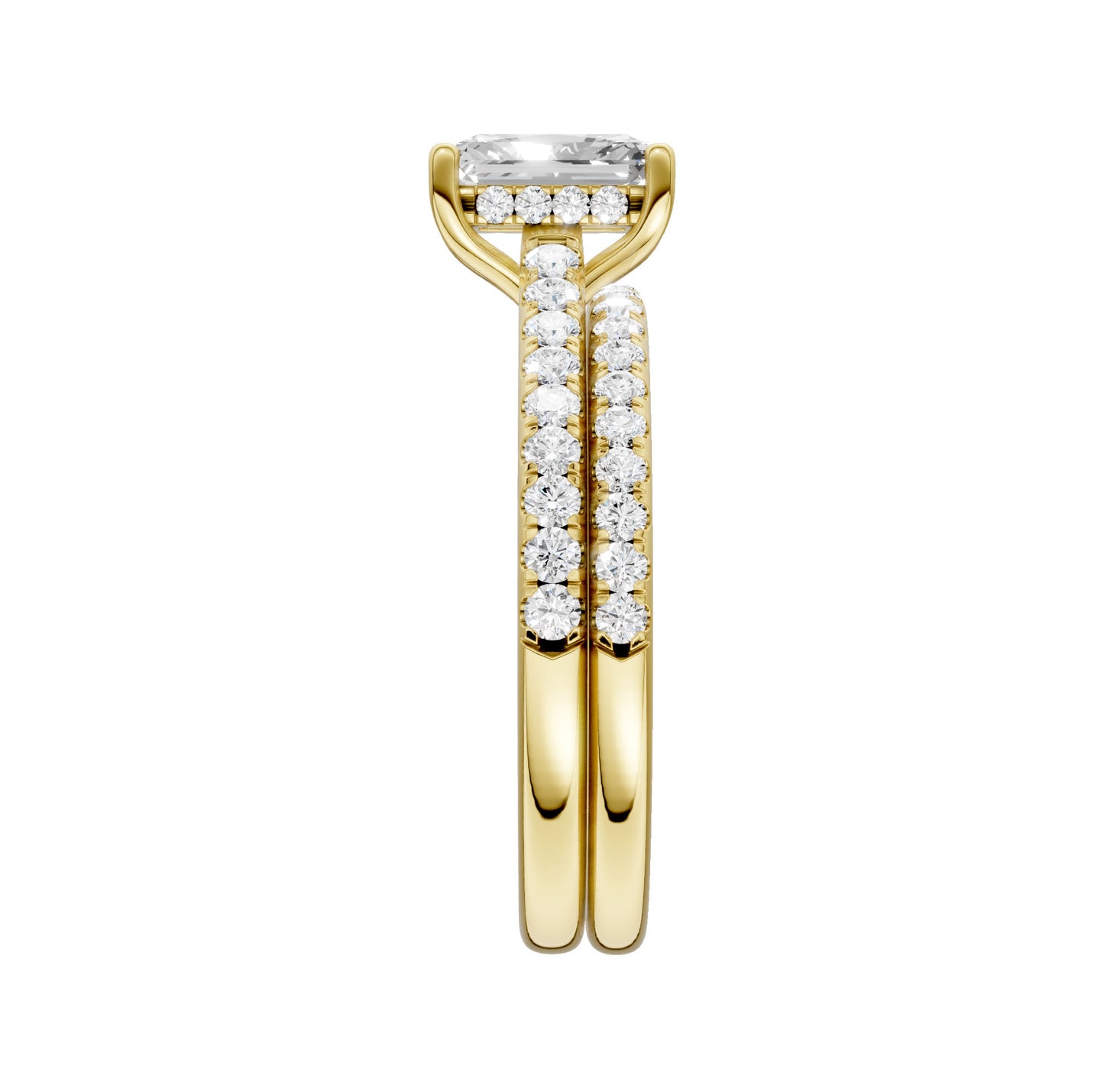 14K 1.50CT Certified Lab Grown Diamond Bridal Set
