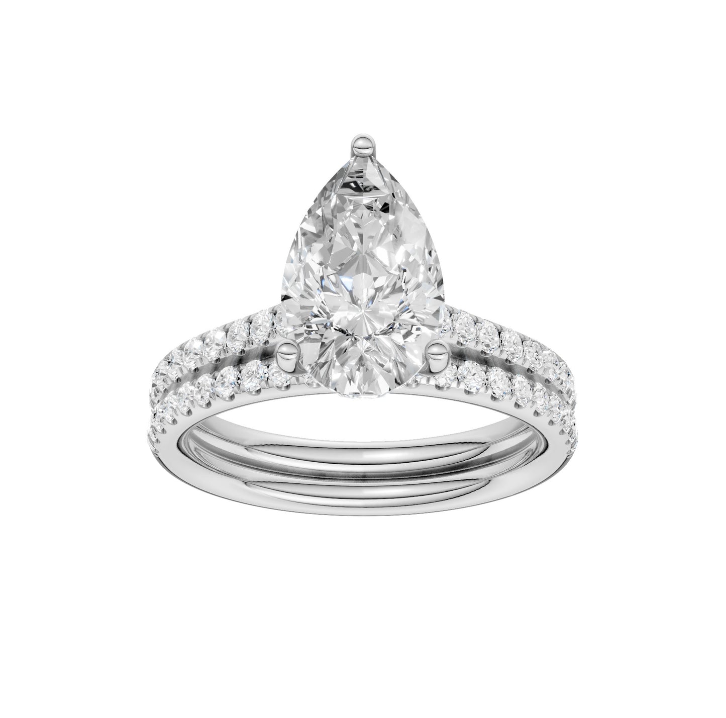 Platinum   2.50ct Lab Grown Diamond Bridal Set
