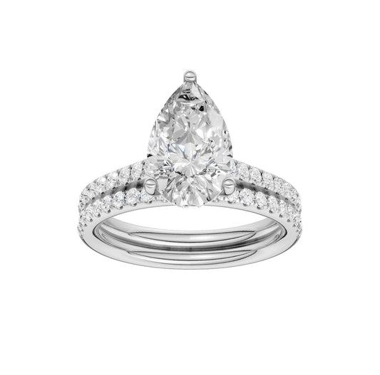 Platinum   2.50ct Lab Grown Diamond Bridal Set