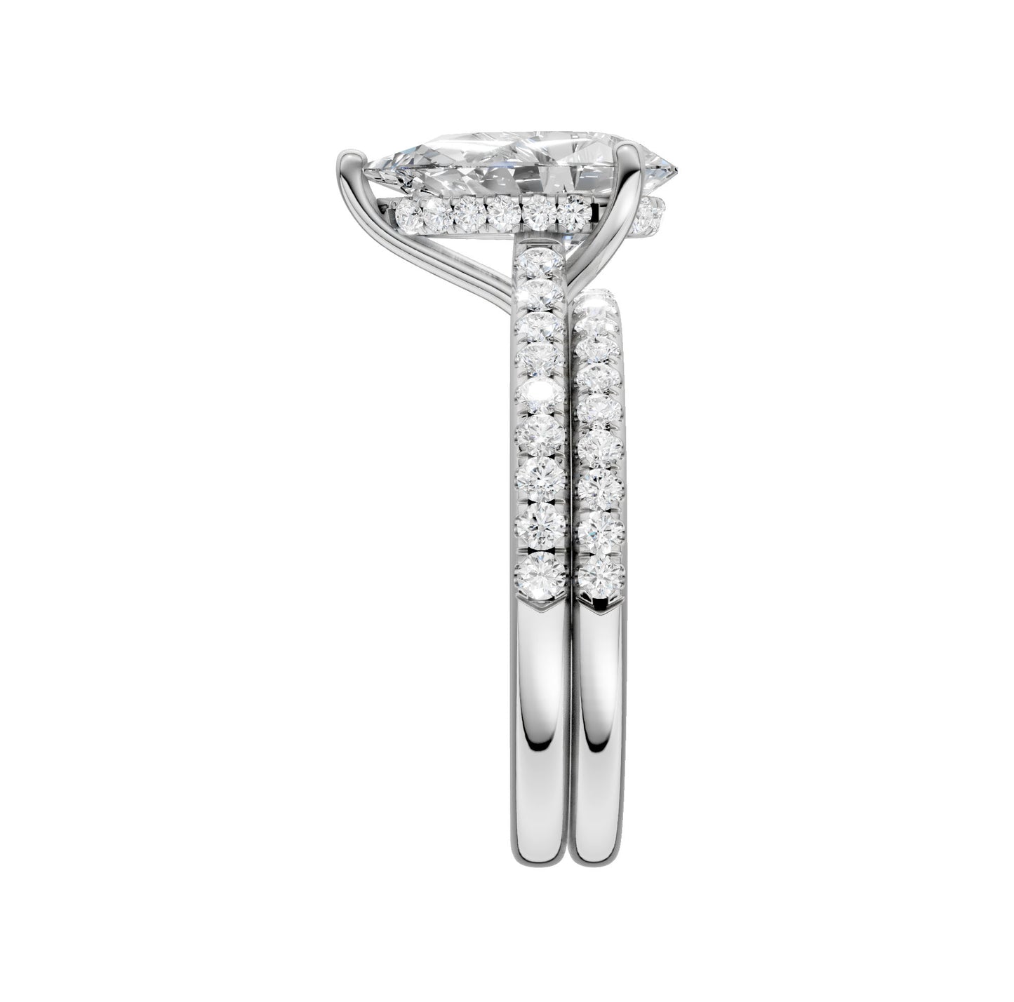 Platinum   2.50ct Lab Grown Diamond Bridal Set
