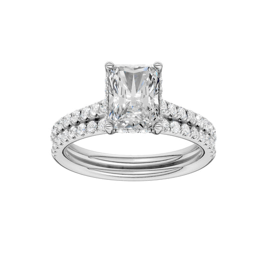 Platinum  2.50ct Lab Grown Diamond Bridal Set
