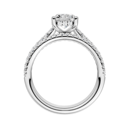 Platinum  2.50ct Lab Grown Diamond Bridal Set