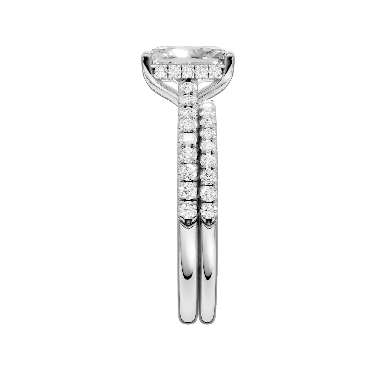 Platinum  2.50ct Lab Grown Diamond Bridal Set