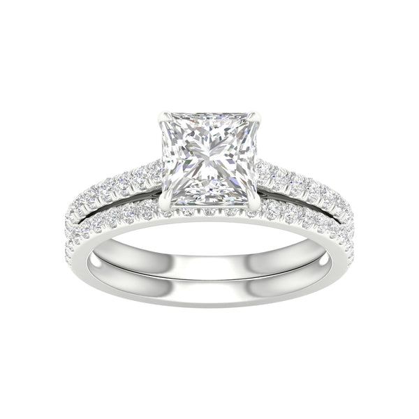 14K 2.50CT Lab Diamond Bridal Set
