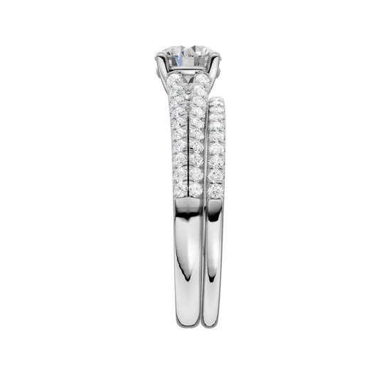 14K 1.40ct Lab Grown Diamond Bridal Set