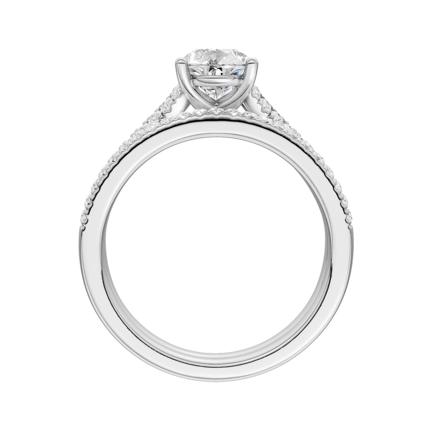 Certified Lab Grown 14K 1.40CT Diamond Bridal Set