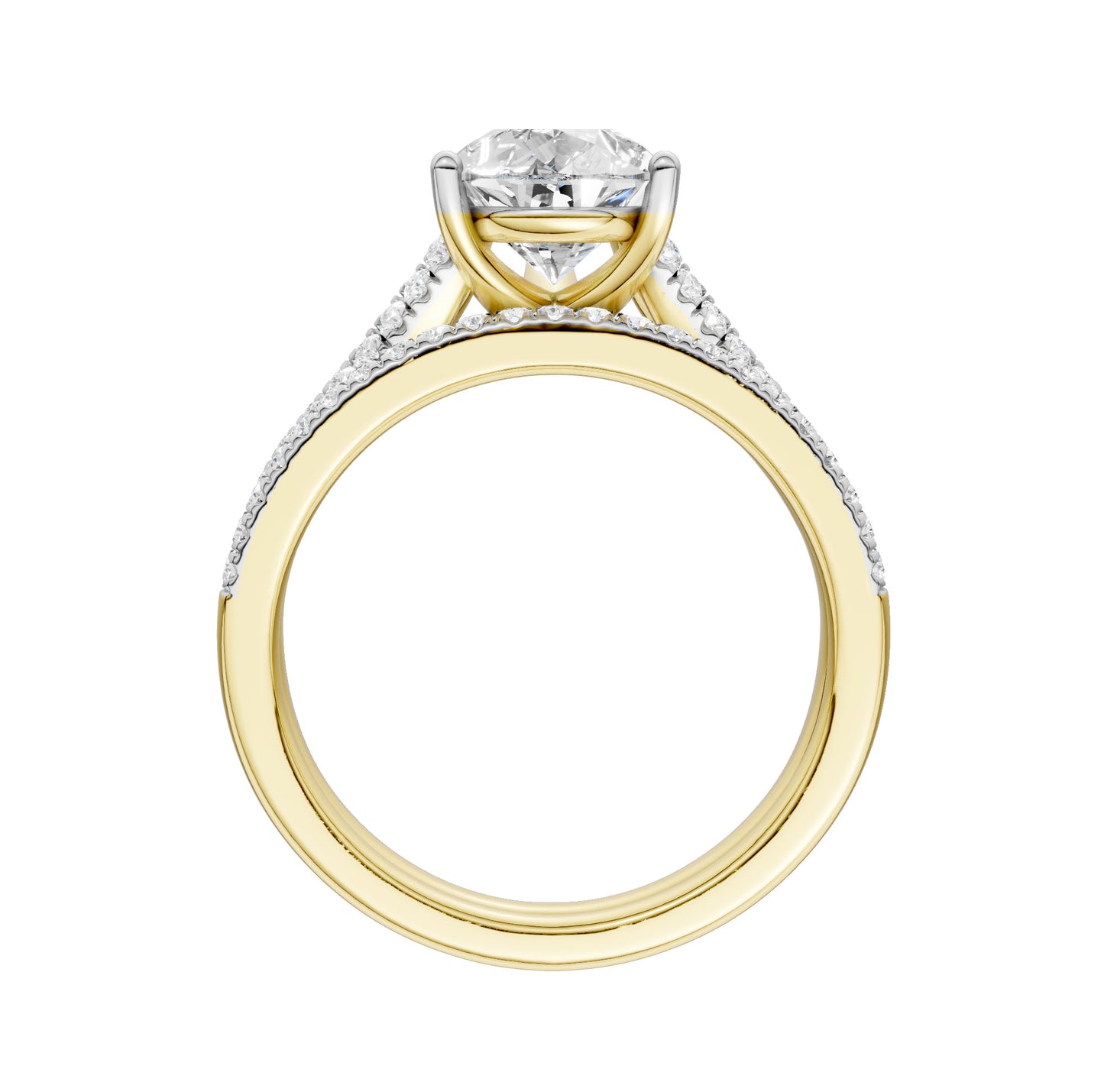 Certified Lab Grown 14K 2.40CT Diamond Bridal Set