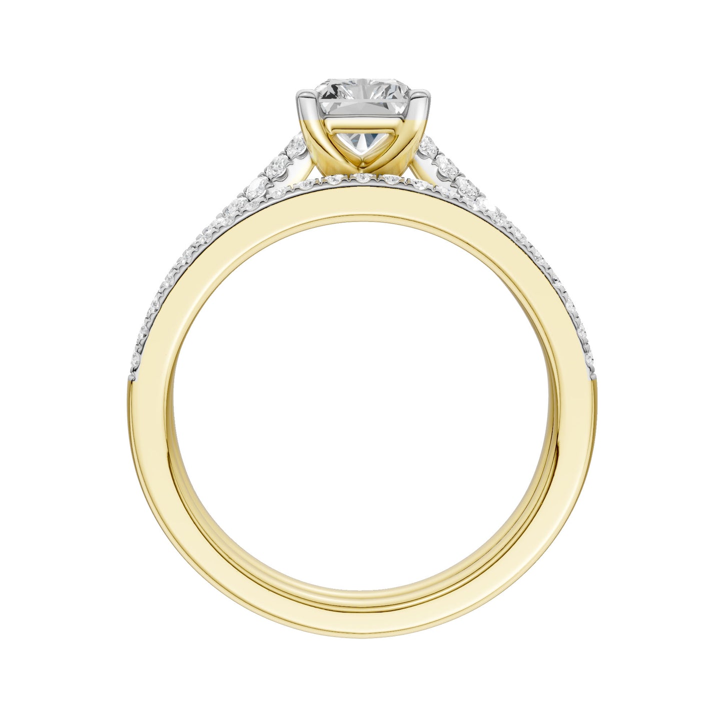 Certified Lab Grown 14K 1.40CT Diamond Bridal Set
