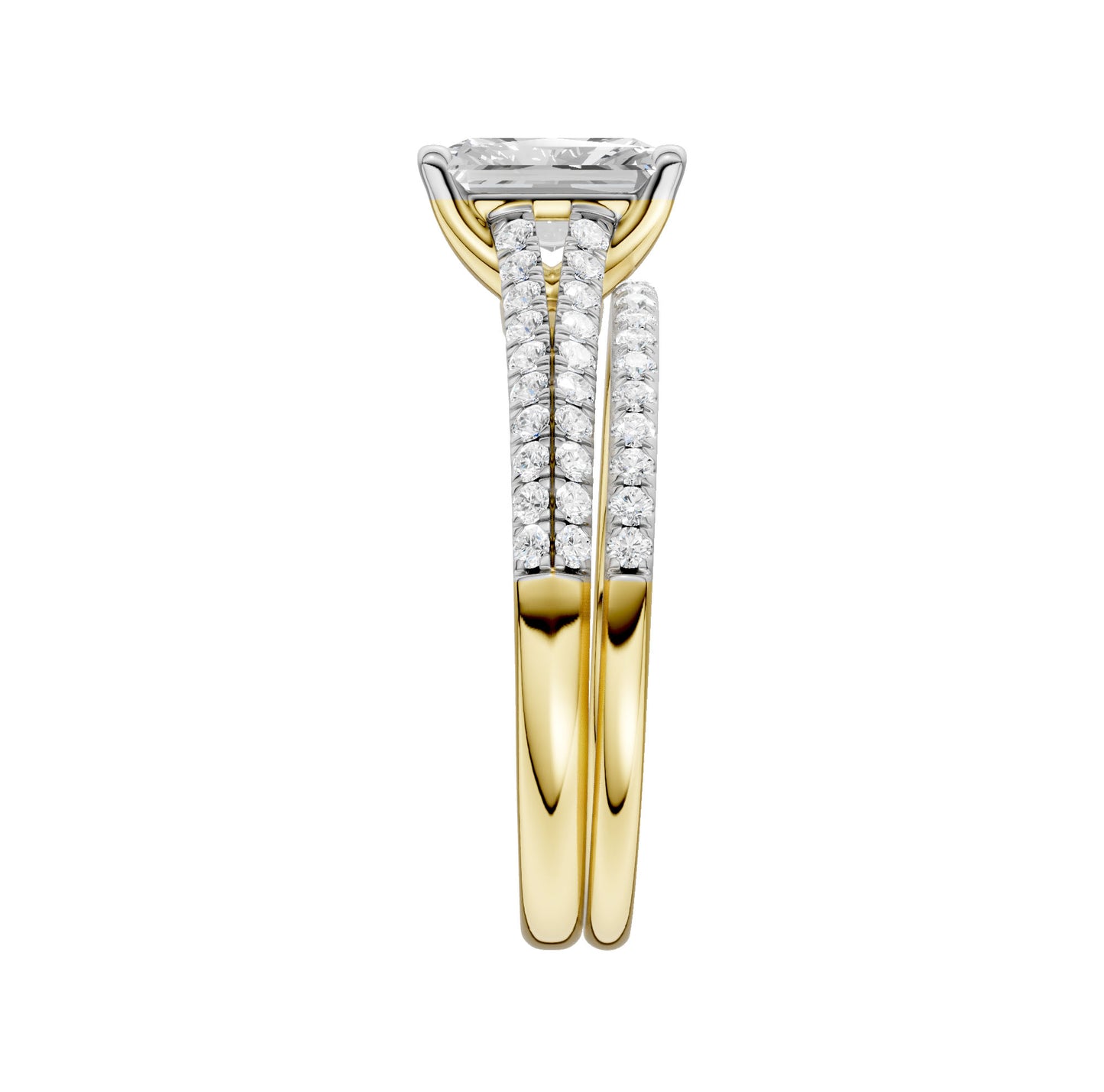 Certified Lab Grown 14K 2.40CT Diamond Bridal Set