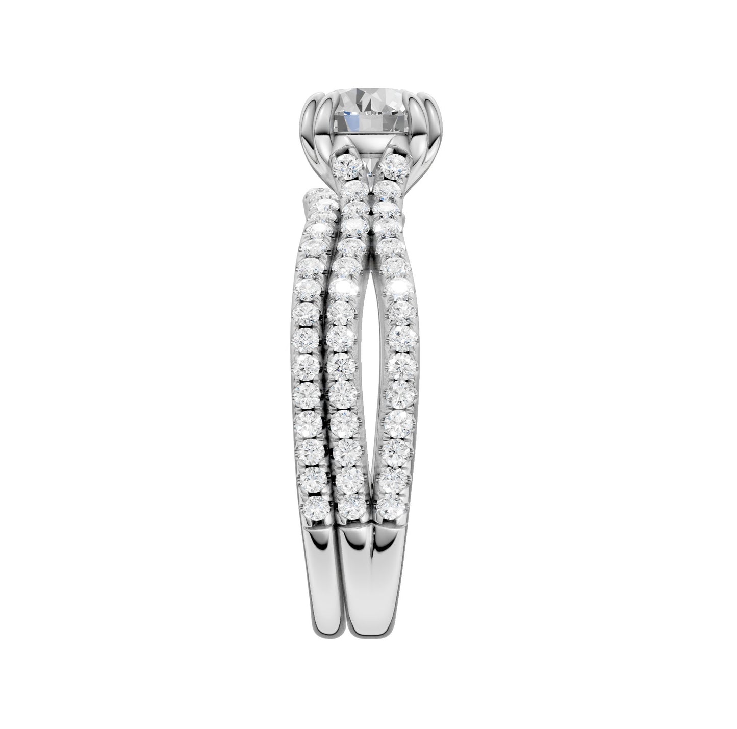 Certified Lab Grown 14K 1.50CT Diamond Bridal Set