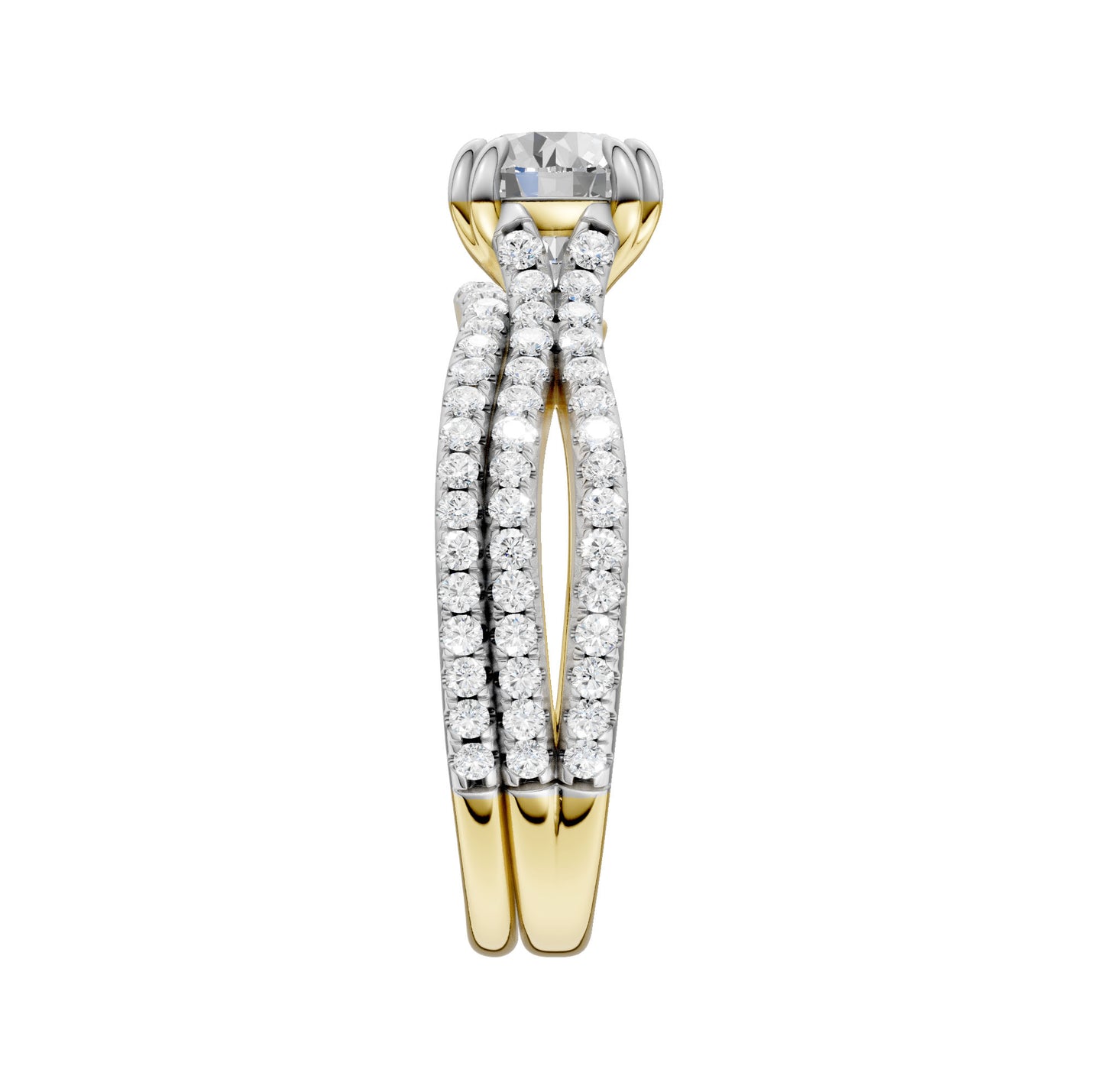Certified Lab Grown 14K 1.50CT Diamond Bridal Set