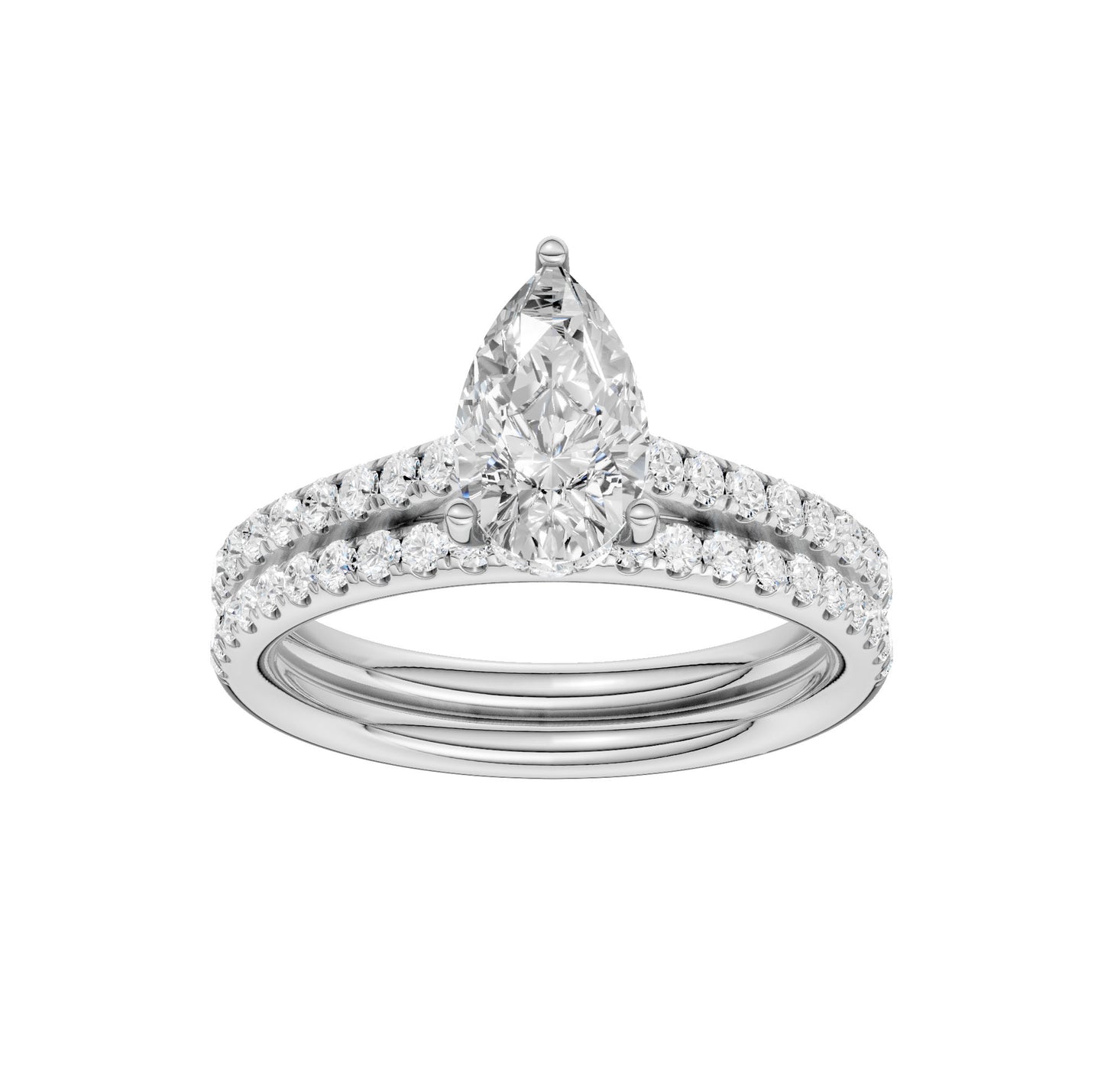 14K  1.50CT  Lab Diamond Bridal Ring