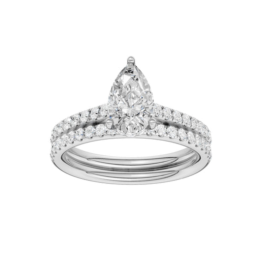 14K  1.50CT  Lab Diamond Bridal Ring