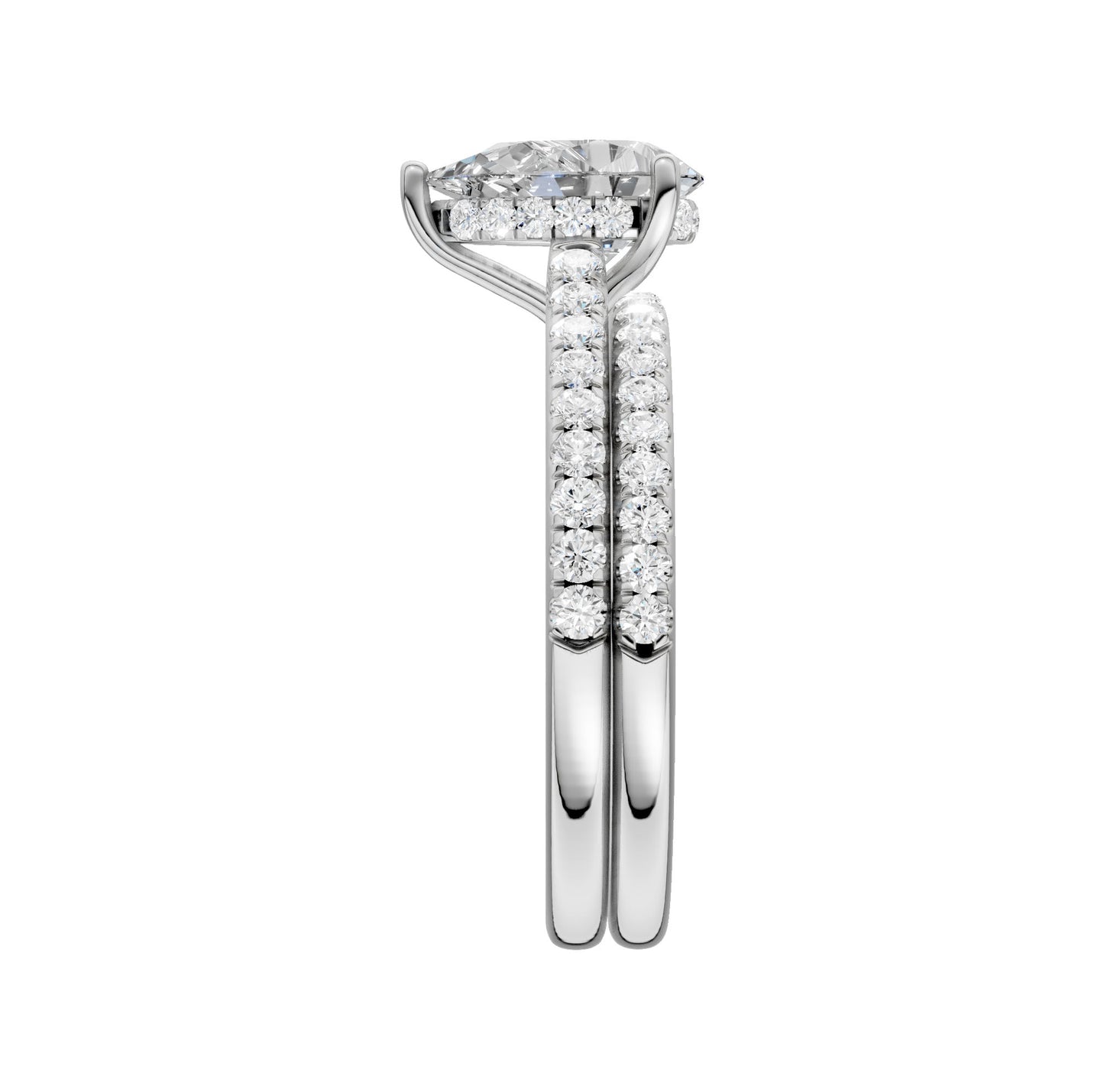 14K  1.50CT  Lab Diamond Bridal Ring