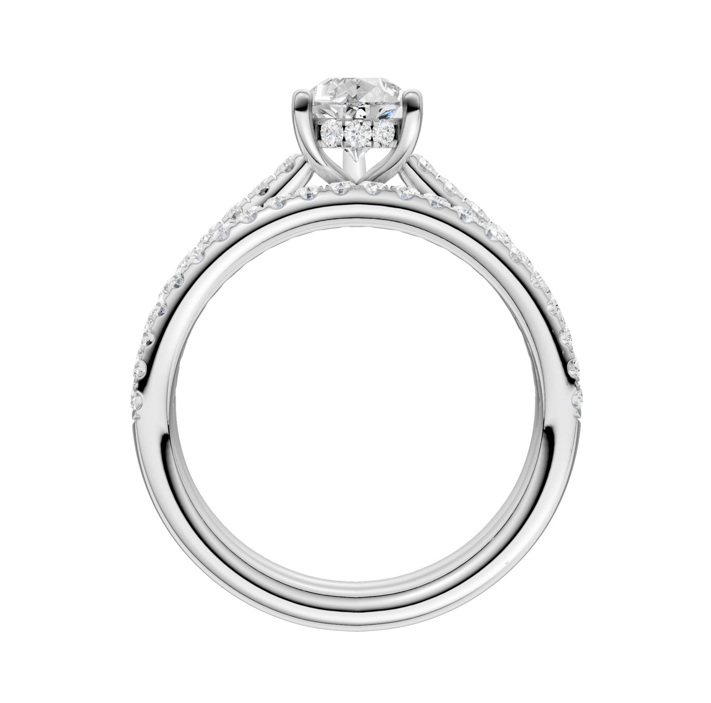 14K  1.50CT  Lab Diamond Bridal Ring