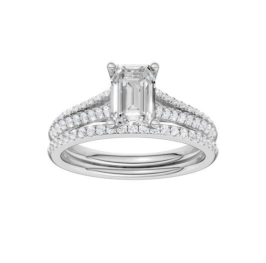 Certified Lab Grown 14K 2.40CT Diamond Bridal Set