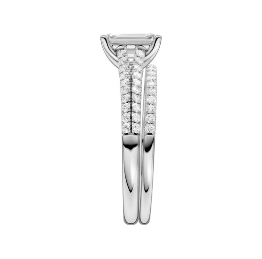 Certified Lab Grown 14K 2.40CT Diamond Bridal Set