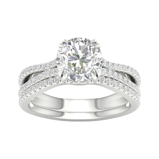 Certified Lab Grown 14K 2.50CT Diamond Bridal Set