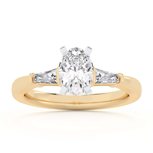14K 2.50CT  Lab Grown Engagement Ring