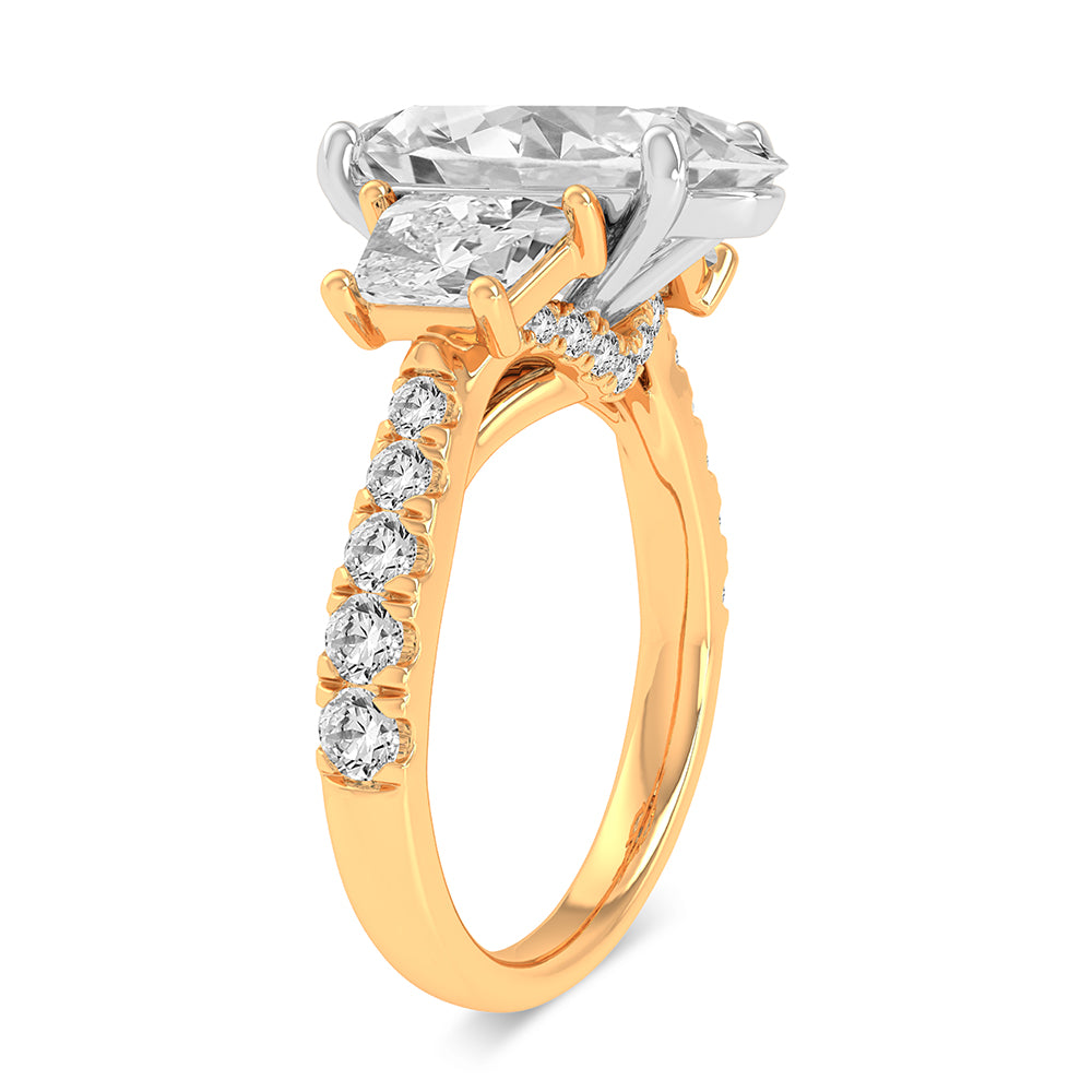 14K 4.33CT Certified Lab Grown Diamond Ring