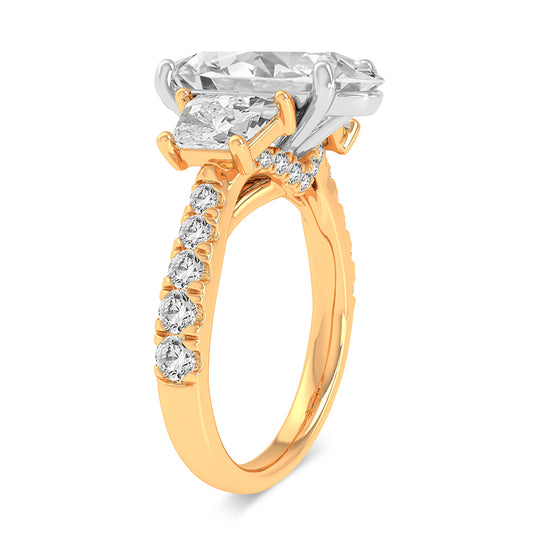 14K 4.33CT Certified Lab Grown Diamond Ring