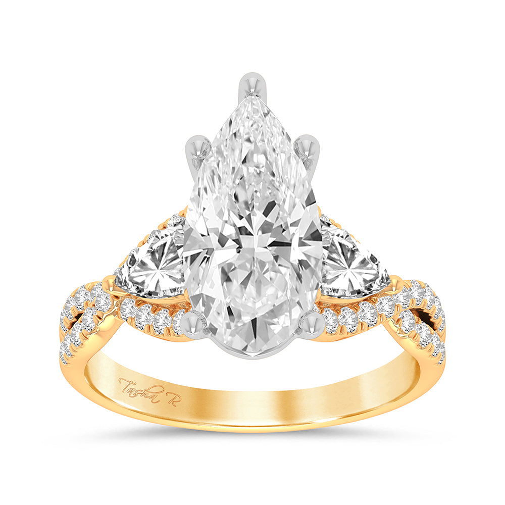 14K 3.90CT Certified Lab Grown Diamond Ring